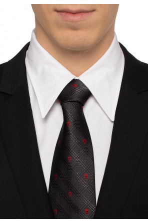 Skull motif tie, zdjęcie 2 Skull motif tie od Alexander McQueen